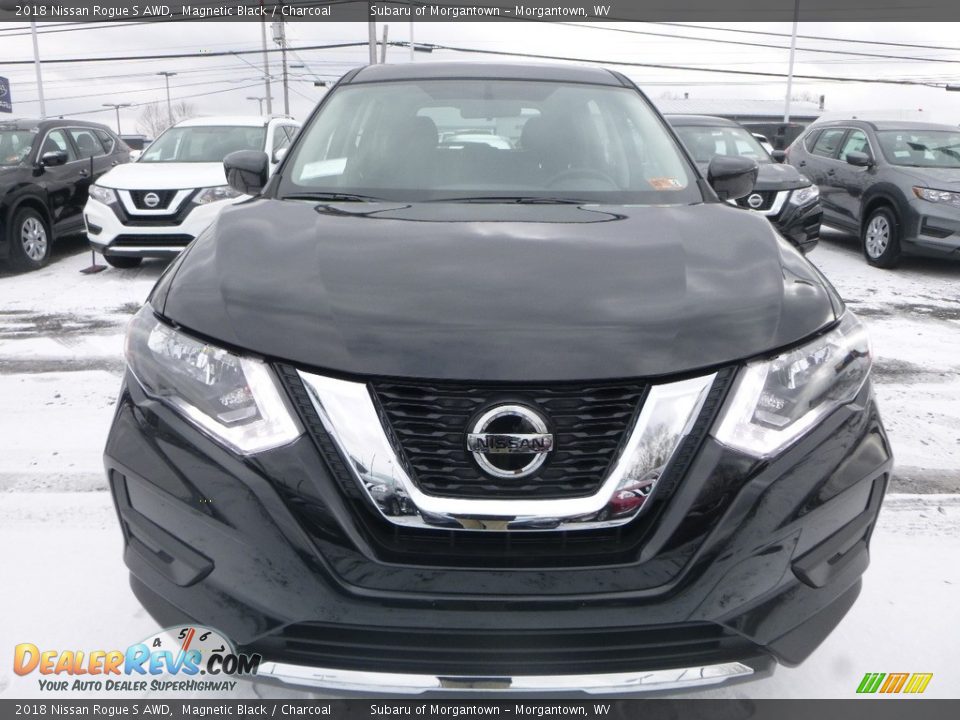 2018 Nissan Rogue S AWD Magnetic Black / Charcoal Photo #9