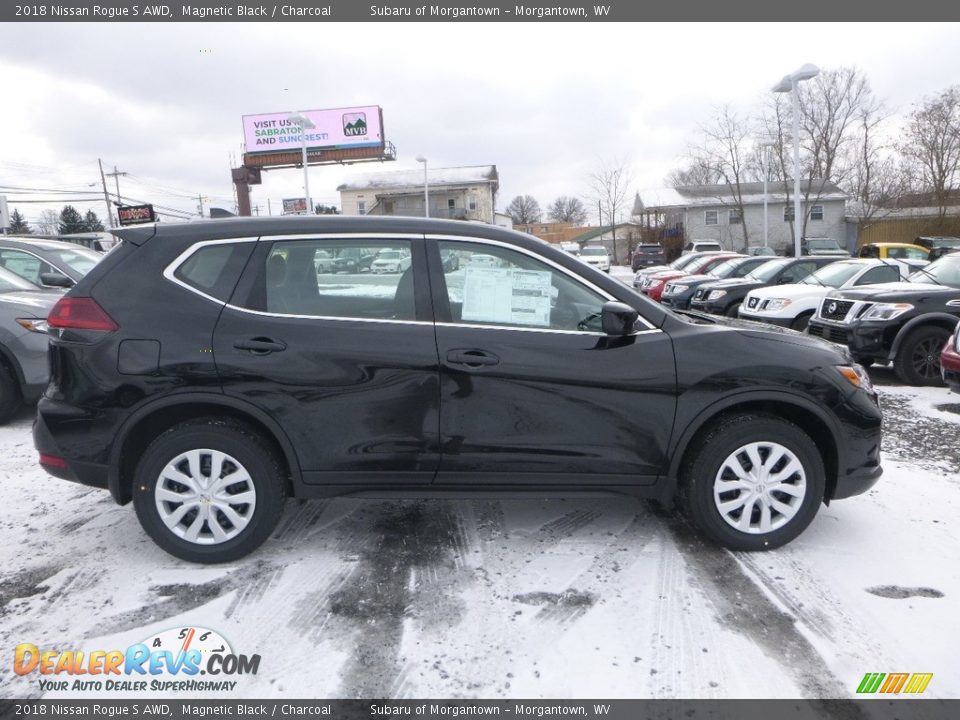 2018 Nissan Rogue S AWD Magnetic Black / Charcoal Photo #6