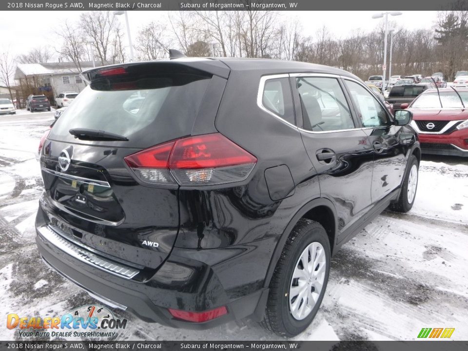 2018 Nissan Rogue S AWD Magnetic Black / Charcoal Photo #7