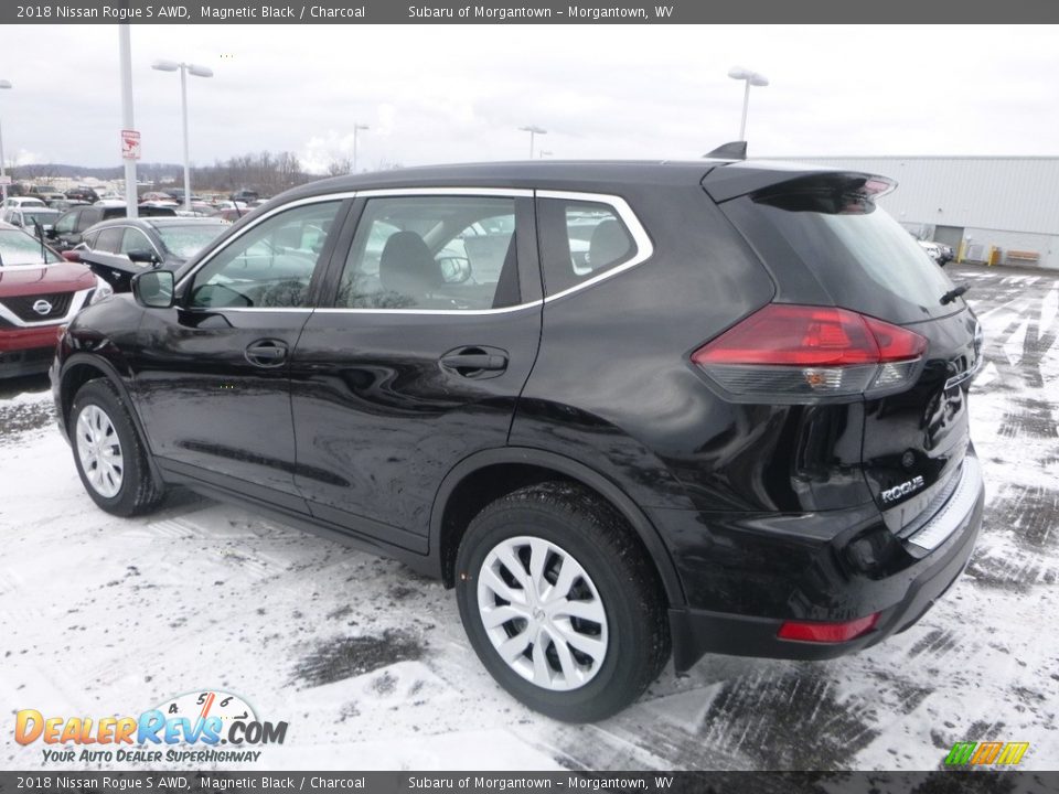 2018 Nissan Rogue S AWD Magnetic Black / Charcoal Photo #9