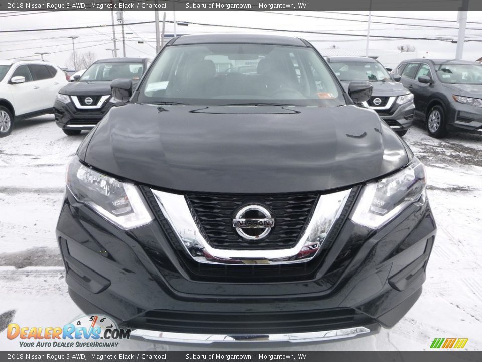 2018 Nissan Rogue S AWD Magnetic Black / Charcoal Photo #12