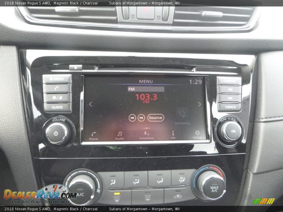 2018 Nissan Rogue S AWD Magnetic Black / Charcoal Photo #17