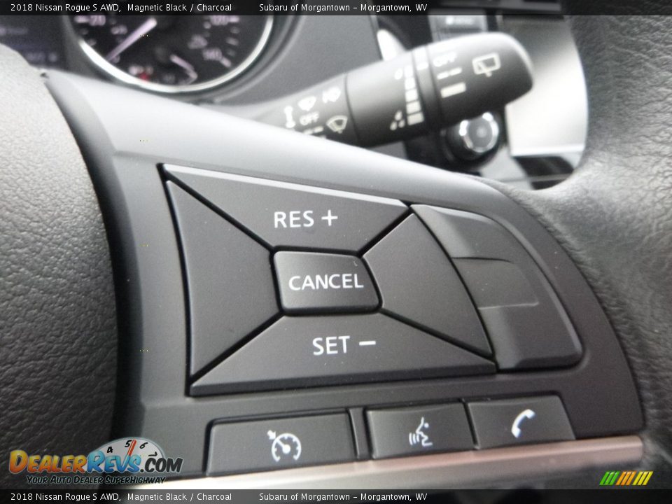 2018 Nissan Rogue S AWD Magnetic Black / Charcoal Photo #19