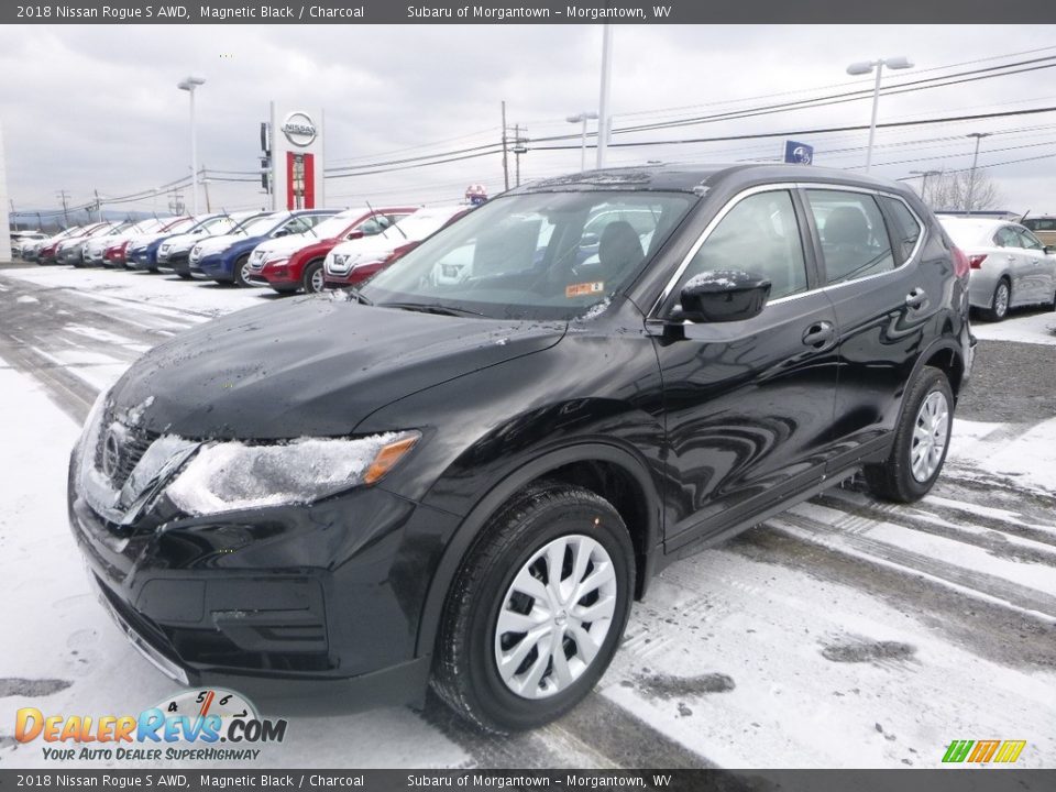 2018 Nissan Rogue S AWD Magnetic Black / Charcoal Photo #8