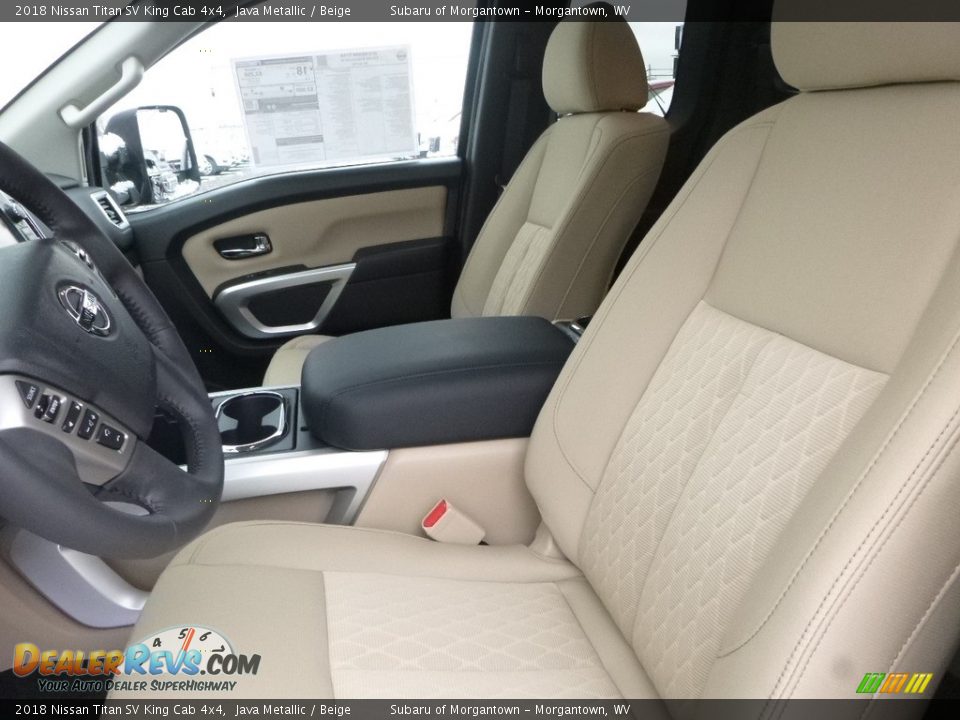 2018 Nissan Titan SV King Cab 4x4 Java Metallic / Beige Photo #12