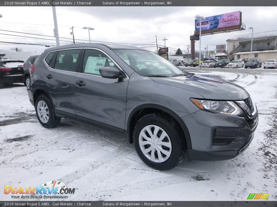 2018 Nissan Rogue S AWD Gun Metallic / Charcoal Photo #1