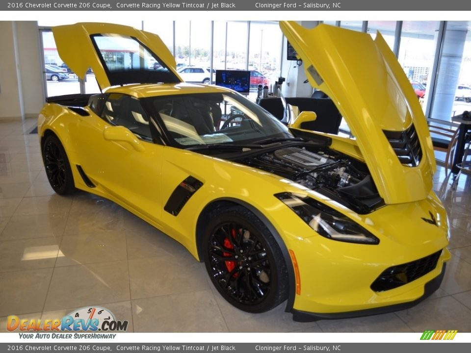 2016 Chevrolet Corvette Z06 Coupe Corvette Racing Yellow Tintcoat / Jet Black Photo #27