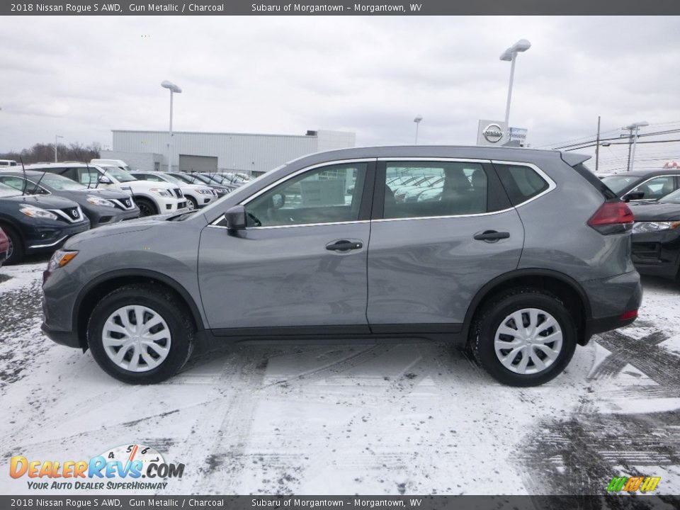 2018 Nissan Rogue S AWD Gun Metallic / Charcoal Photo #7
