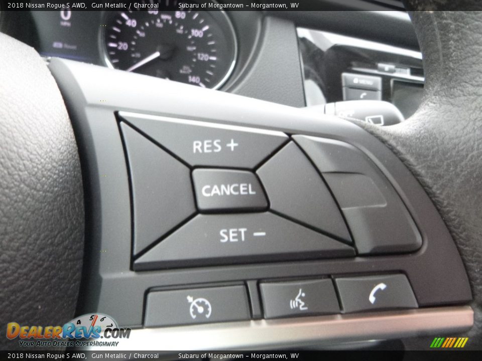 2018 Nissan Rogue S AWD Gun Metallic / Charcoal Photo #18