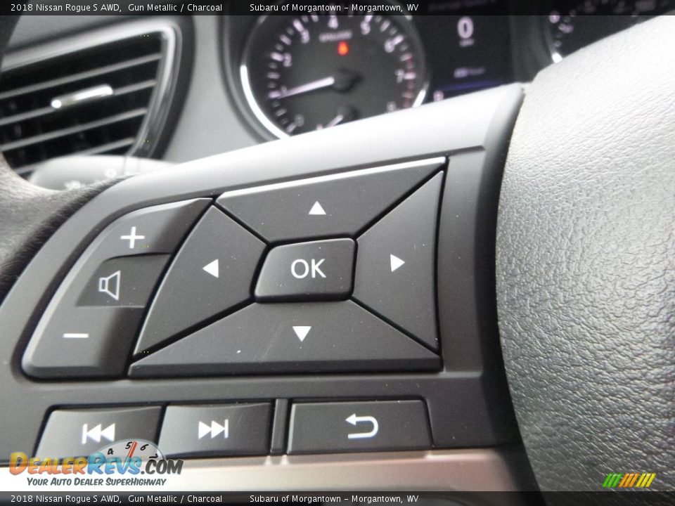 2018 Nissan Rogue S AWD Gun Metallic / Charcoal Photo #19