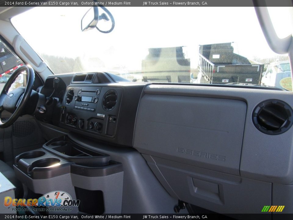 2014 Ford E-Series Van E150 Cargo Van Oxford White / Medium Flint Photo #25