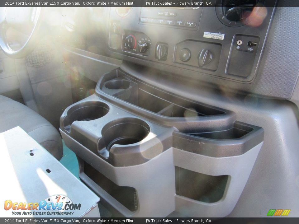 2014 Ford E-Series Van E150 Cargo Van Oxford White / Medium Flint Photo #27