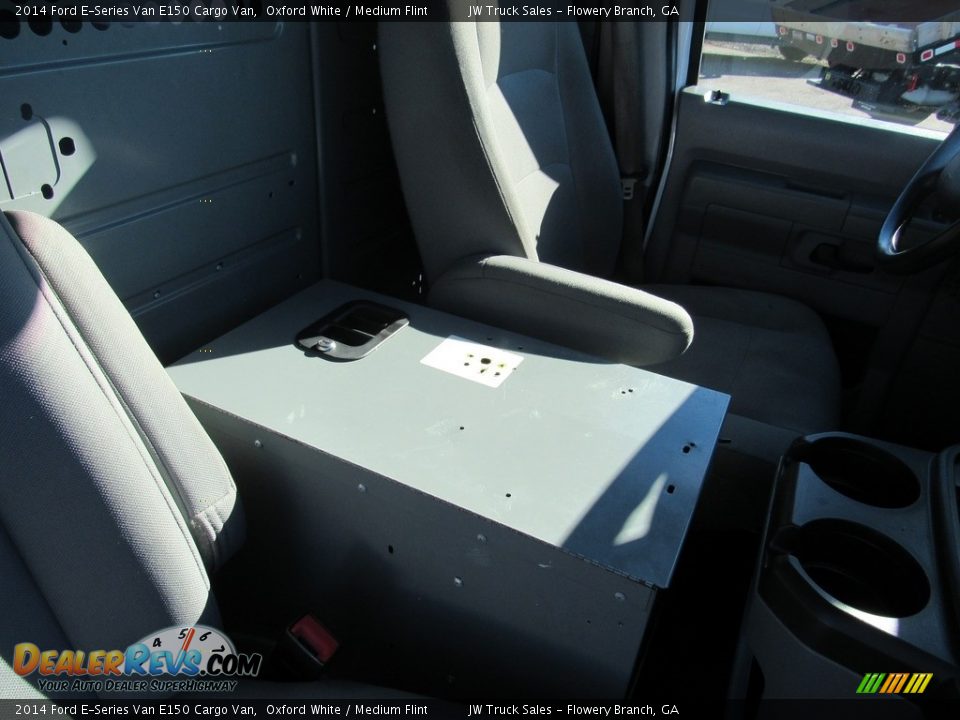 2014 Ford E-Series Van E150 Cargo Van Oxford White / Medium Flint Photo #28