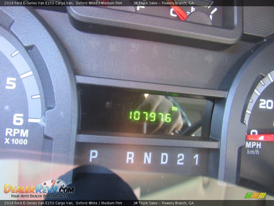 2014 Ford E-Series Van E150 Cargo Van Oxford White / Medium Flint Photo #30