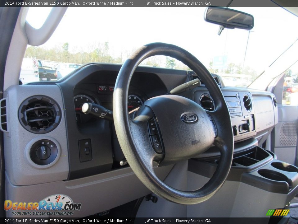 2014 Ford E-Series Van E150 Cargo Van Oxford White / Medium Flint Photo #33