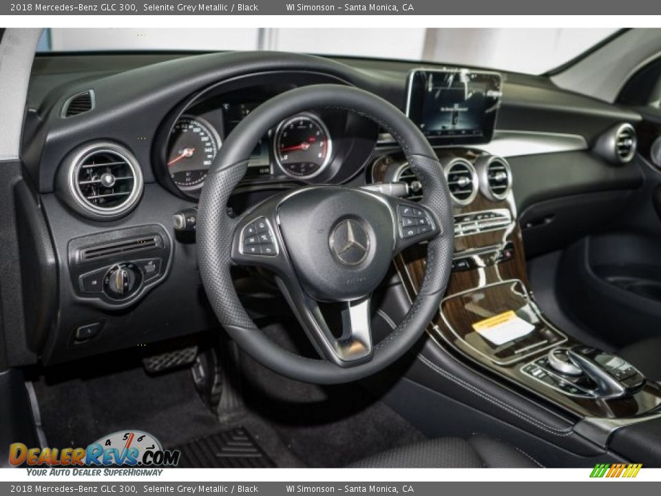 2018 Mercedes-Benz GLC 300 Selenite Grey Metallic / Black Photo #6