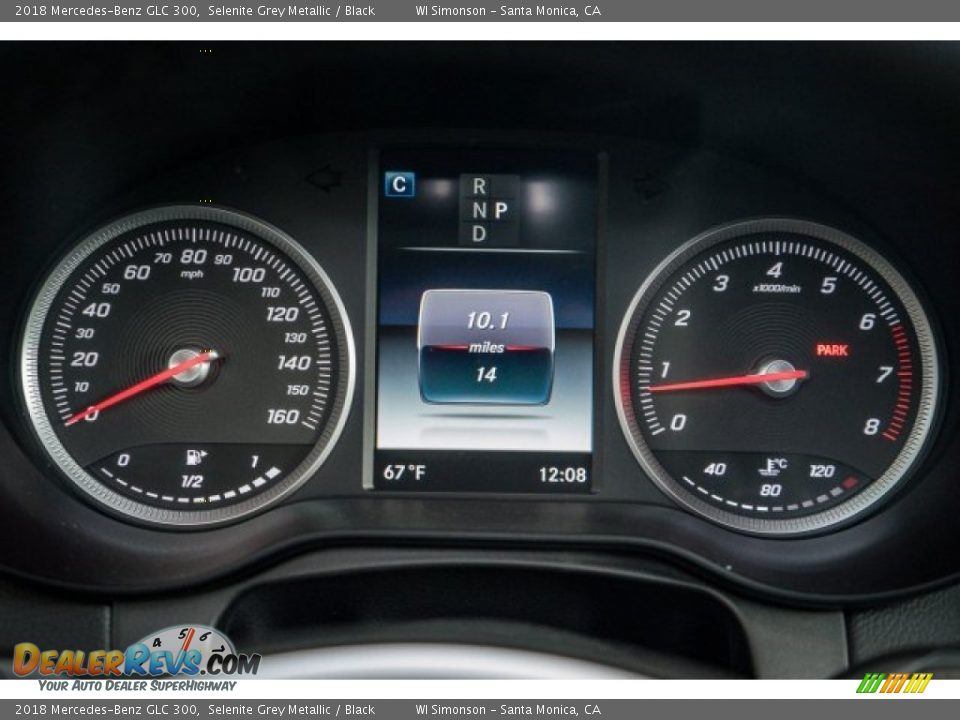 2018 Mercedes-Benz GLC 300 Selenite Grey Metallic / Black Photo #7