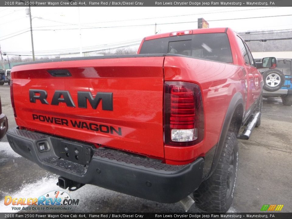 2018 Ram 2500 Power Wagon Crew Cab 4x4 Flame Red / Black/Diesel Gray Photo #5
