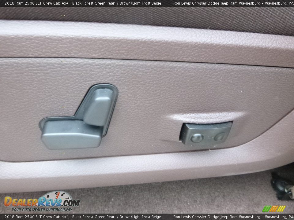 2018 Ram 2500 SLT Crew Cab 4x4 Black Forest Green Pearl / Brown/Light Frost Beige Photo #16