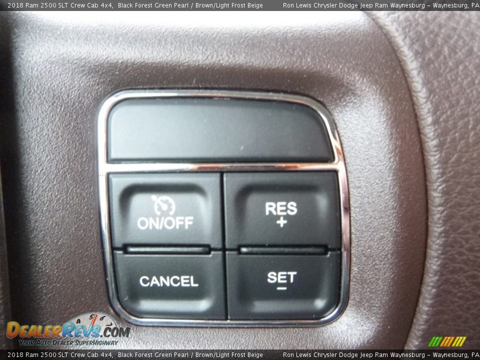 2018 Ram 2500 SLT Crew Cab 4x4 Black Forest Green Pearl / Brown/Light Frost Beige Photo #19
