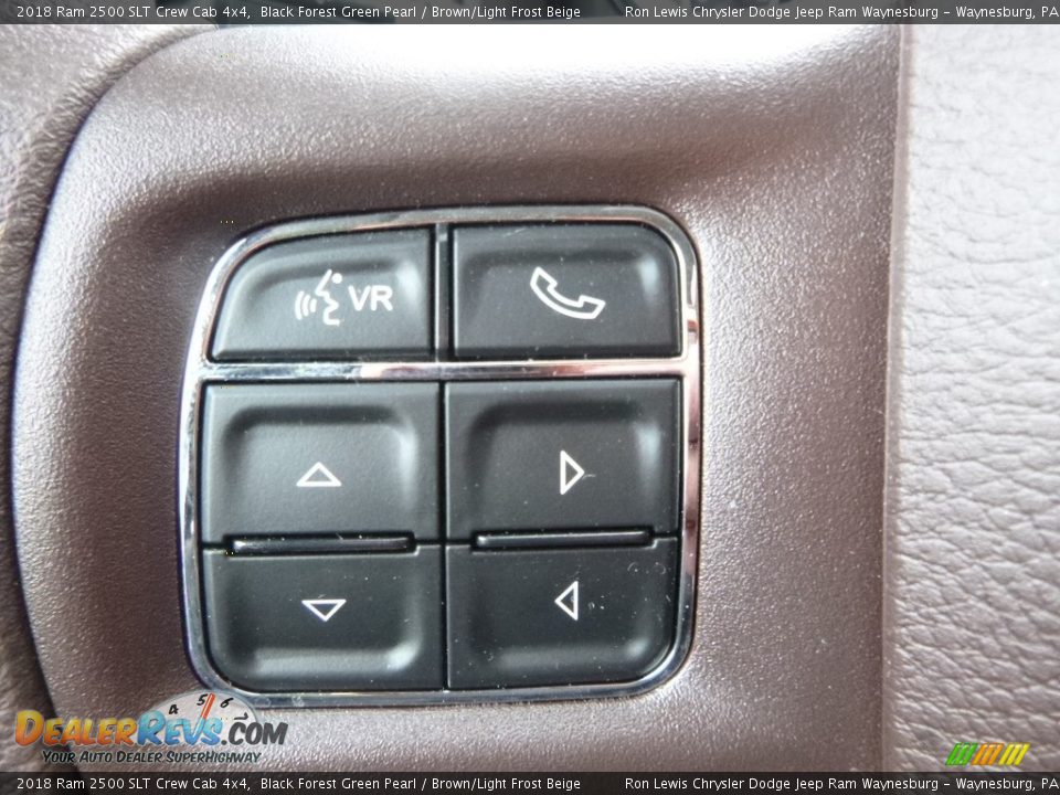2018 Ram 2500 SLT Crew Cab 4x4 Black Forest Green Pearl / Brown/Light Frost Beige Photo #20