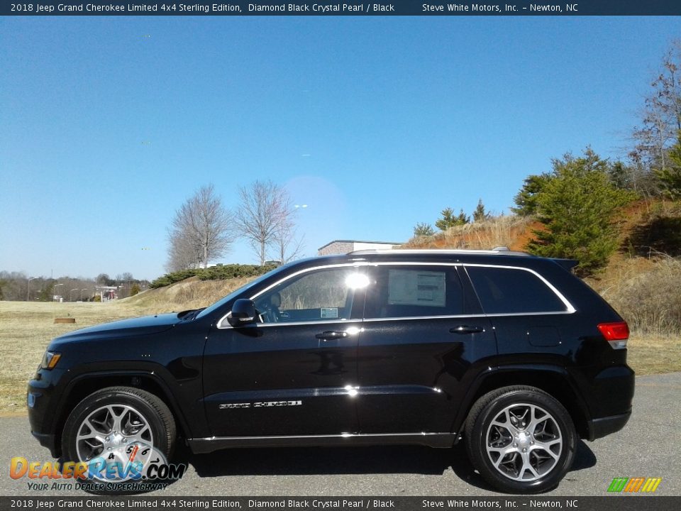 2018 Jeep Grand Cherokee Limited 4x4 Sterling Edition Diamond Black Crystal Pearl / Black Photo #1