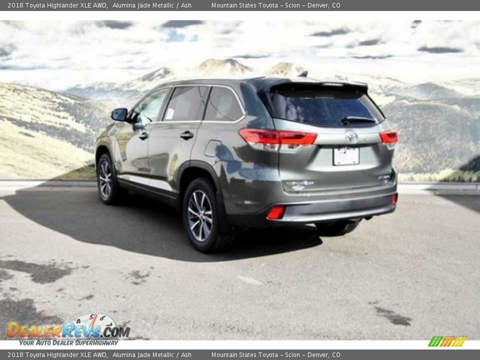 2018 Toyota Highlander XLE AWD Alumina Jade Metallic / Ash Photo #3