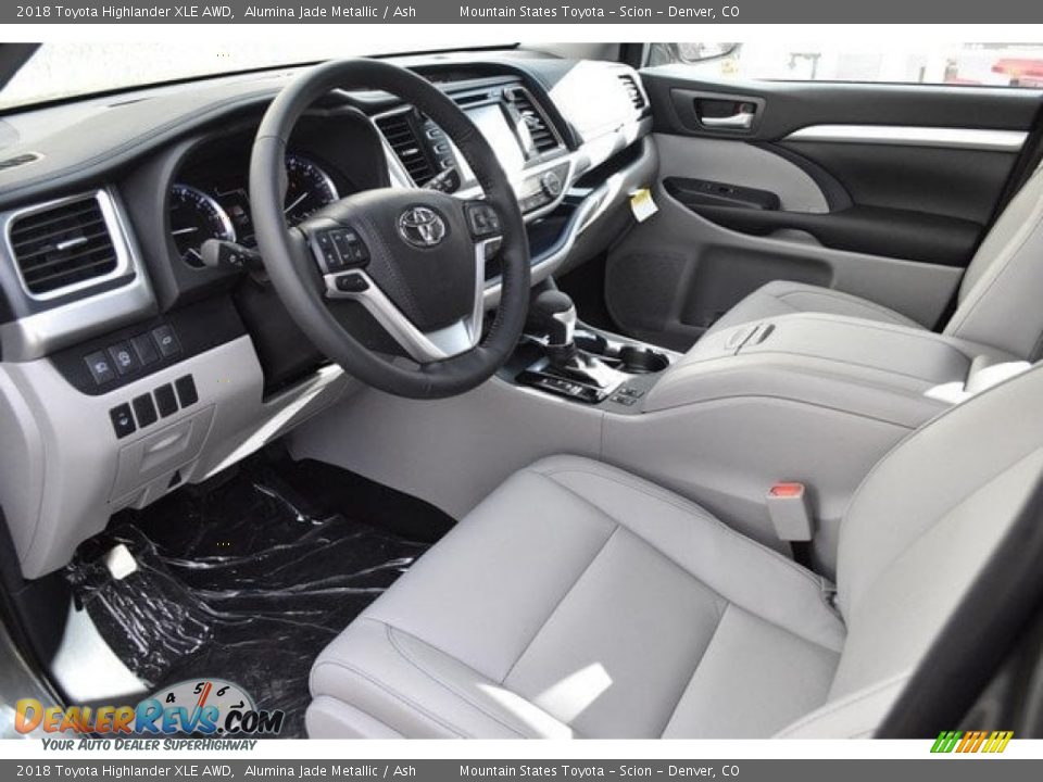 2018 Toyota Highlander XLE AWD Alumina Jade Metallic / Ash Photo #5