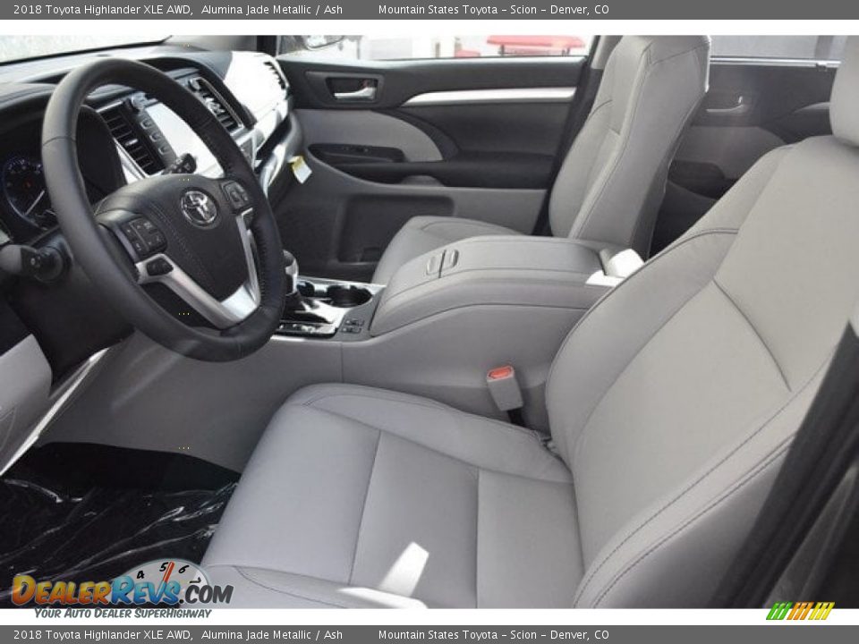 2018 Toyota Highlander XLE AWD Alumina Jade Metallic / Ash Photo #6