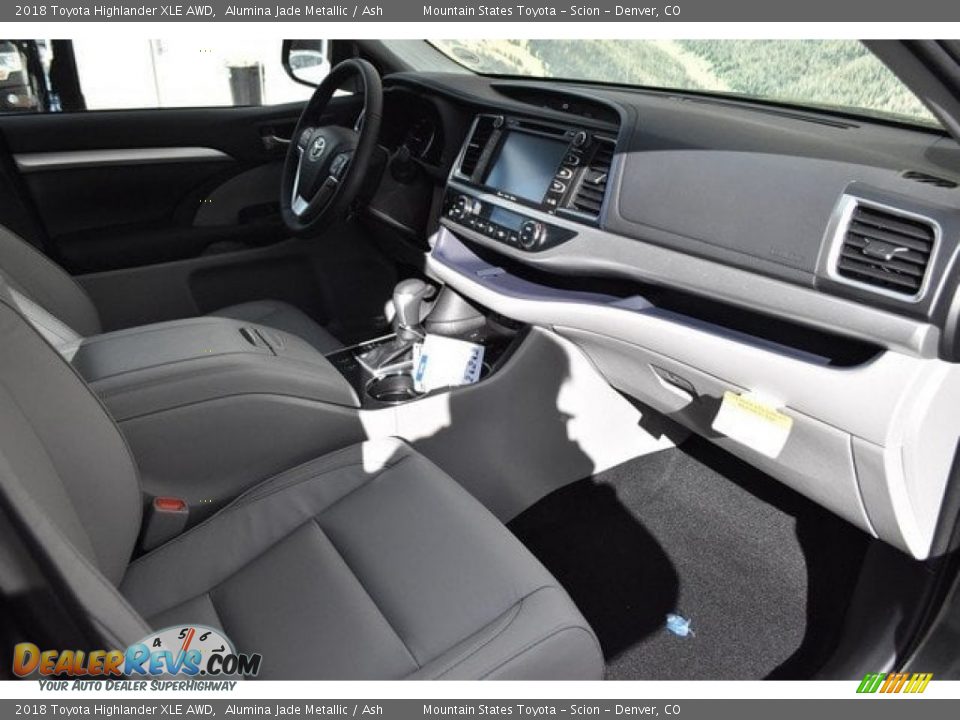 2018 Toyota Highlander XLE AWD Alumina Jade Metallic / Ash Photo #11