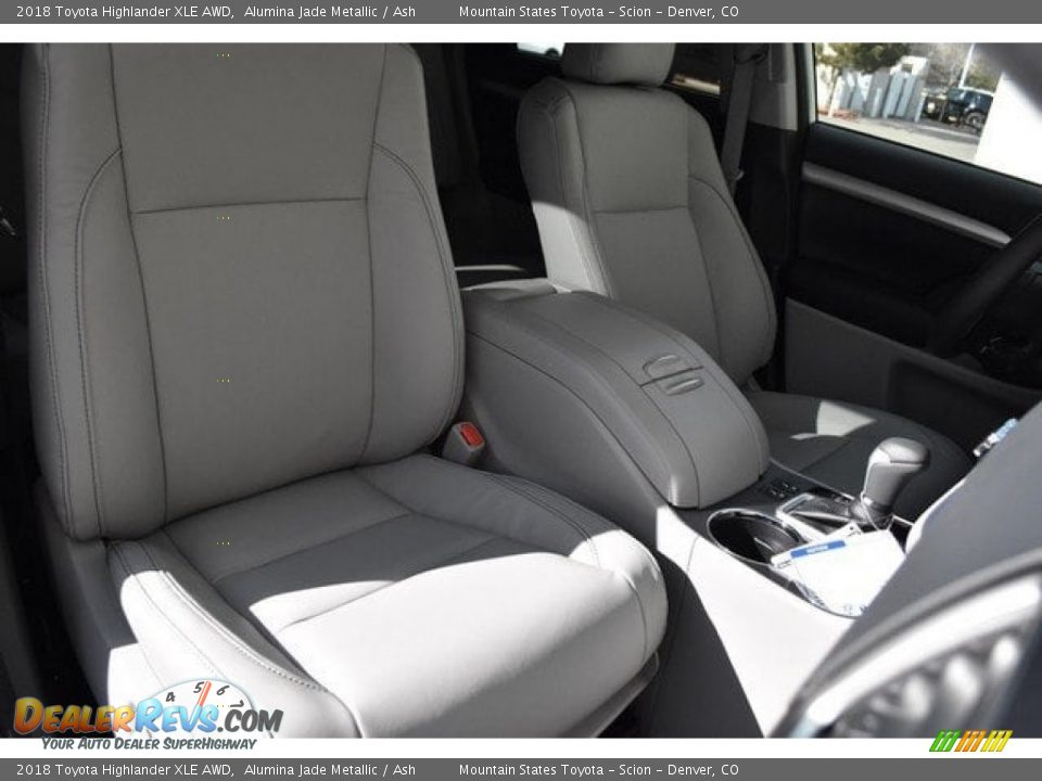 2018 Toyota Highlander XLE AWD Alumina Jade Metallic / Ash Photo #13