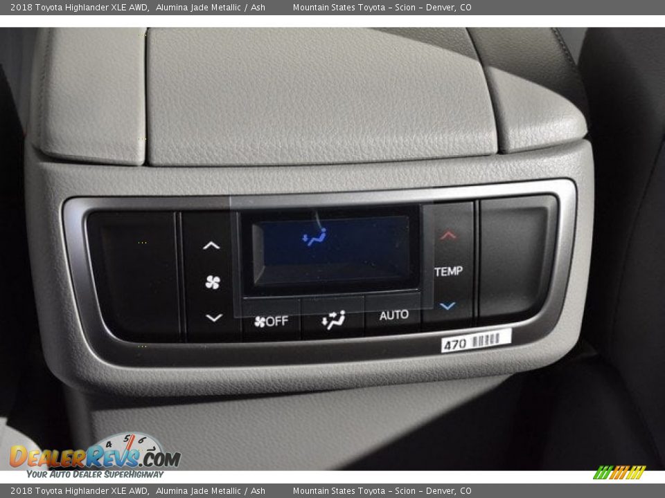2018 Toyota Highlander XLE AWD Alumina Jade Metallic / Ash Photo #17