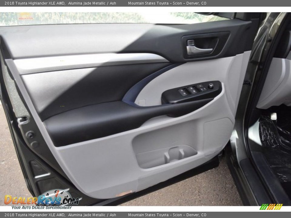 2018 Toyota Highlander XLE AWD Alumina Jade Metallic / Ash Photo #23
