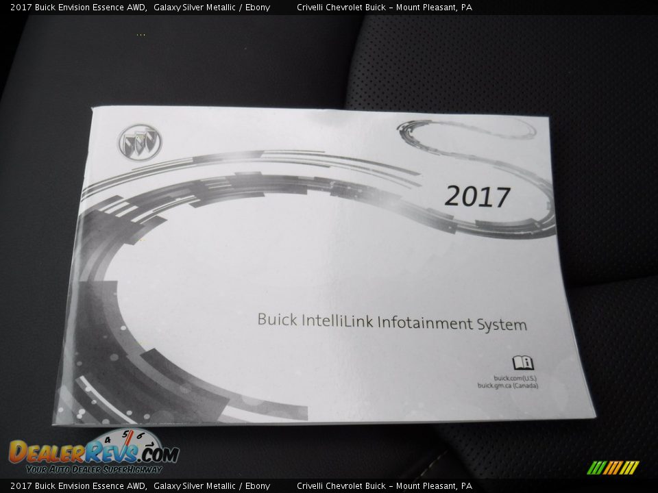 2017 Buick Envision Essence AWD Galaxy Silver Metallic / Ebony Photo #35