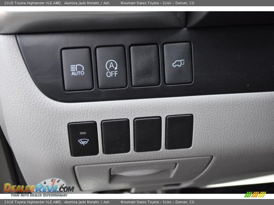 2018 Toyota Highlander XLE AWD Alumina Jade Metallic / Ash Photo #28