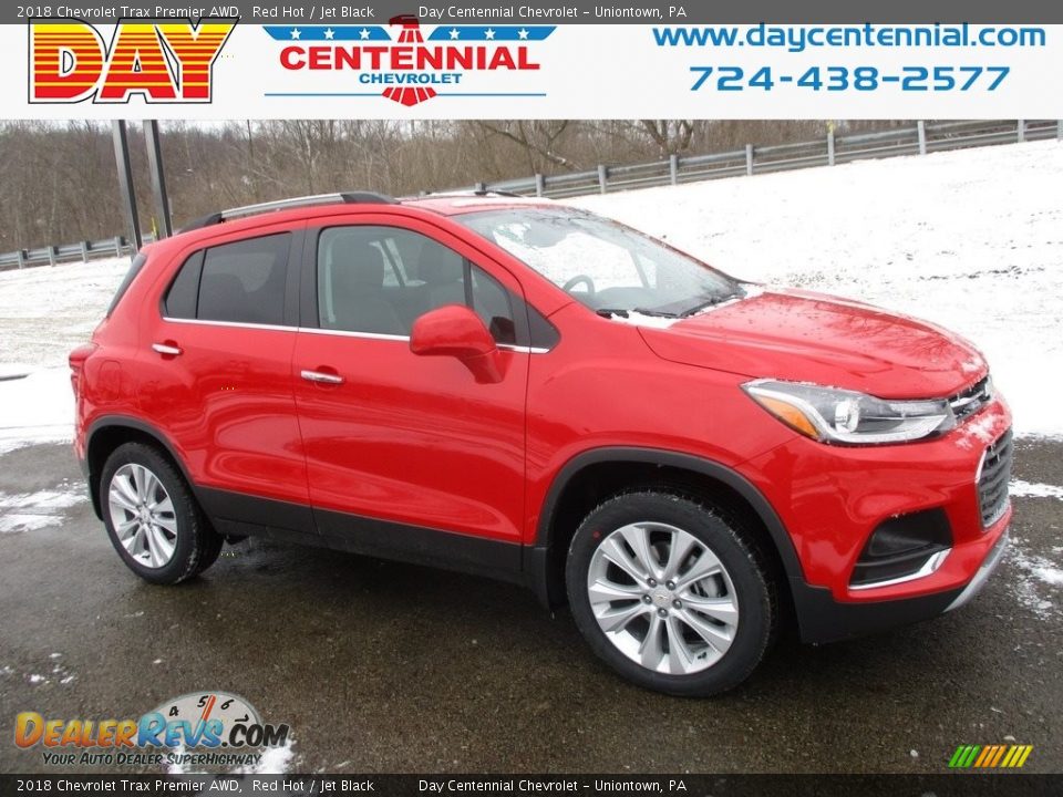 2018 Chevrolet Trax Premier AWD Red Hot / Jet Black Photo #1