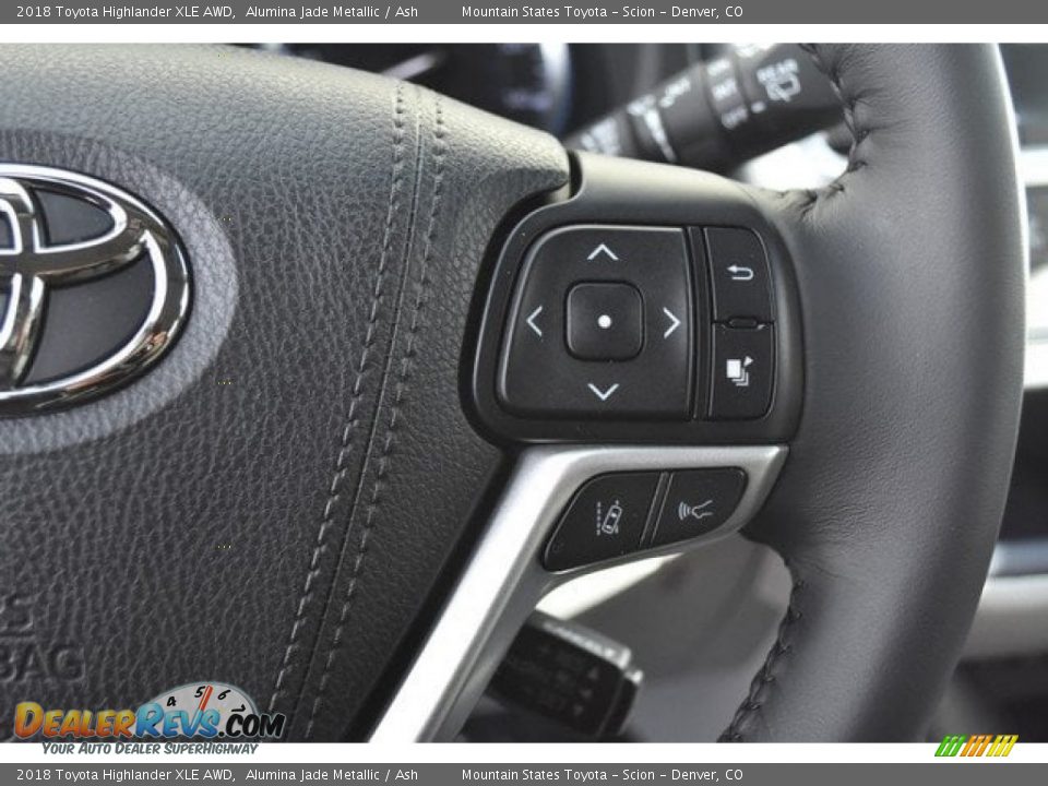 2018 Toyota Highlander XLE AWD Alumina Jade Metallic / Ash Photo #30