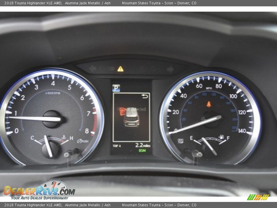 2018 Toyota Highlander XLE AWD Alumina Jade Metallic / Ash Photo #31