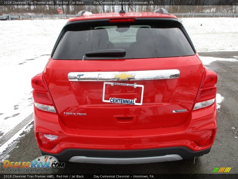 2018 Chevrolet Trax Premier AWD Red Hot / Jet Black Photo #3