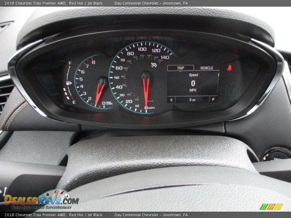 2018 Chevrolet Trax Premier AWD Red Hot / Jet Black Photo #5
