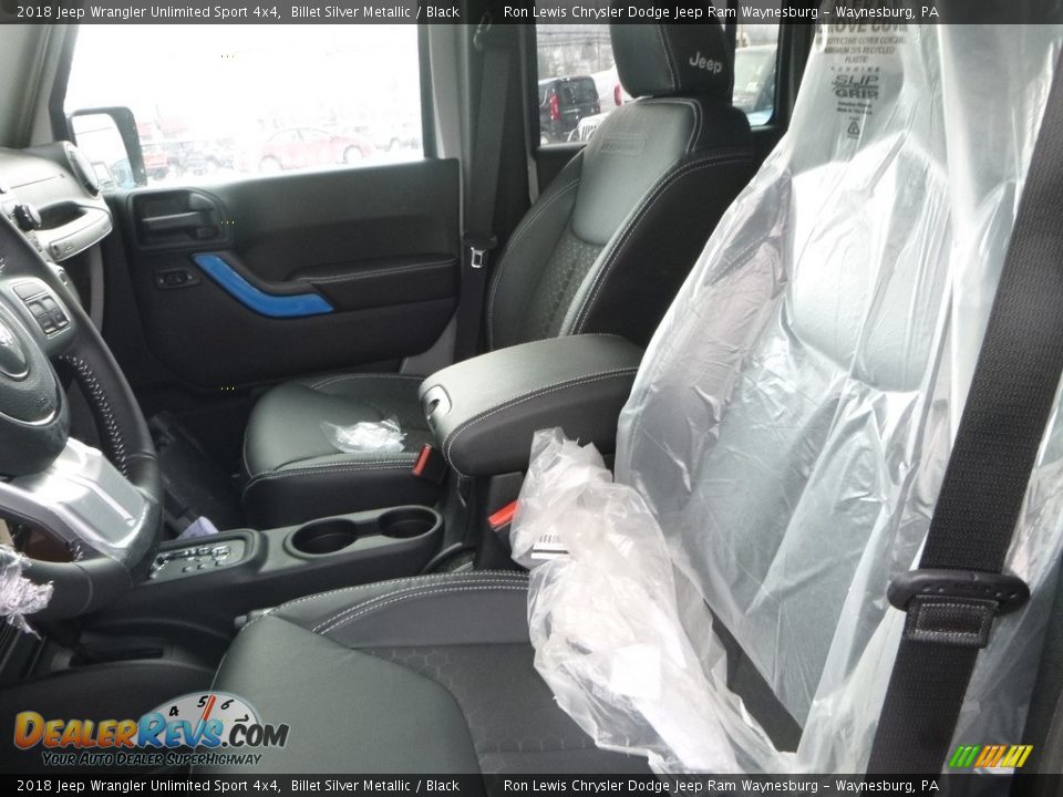 2018 Jeep Wrangler Unlimited Sport 4x4 Billet Silver Metallic / Black Photo #14