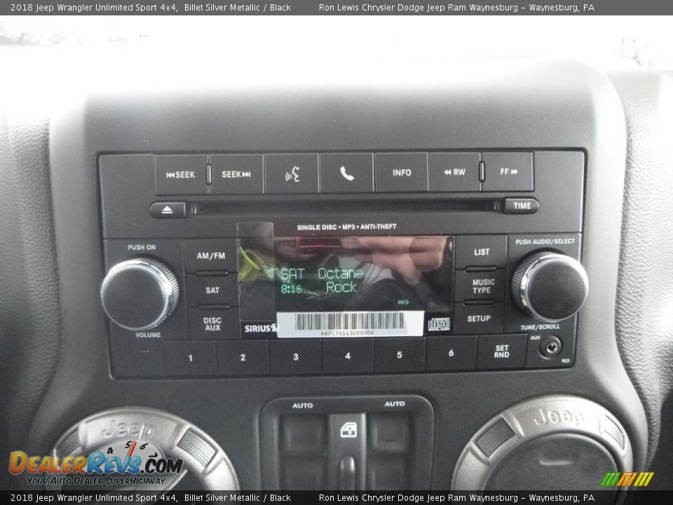 2018 Jeep Wrangler Unlimited Sport 4x4 Billet Silver Metallic / Black Photo #16