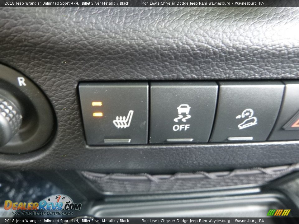 2018 Jeep Wrangler Unlimited Sport 4x4 Billet Silver Metallic / Black Photo #17