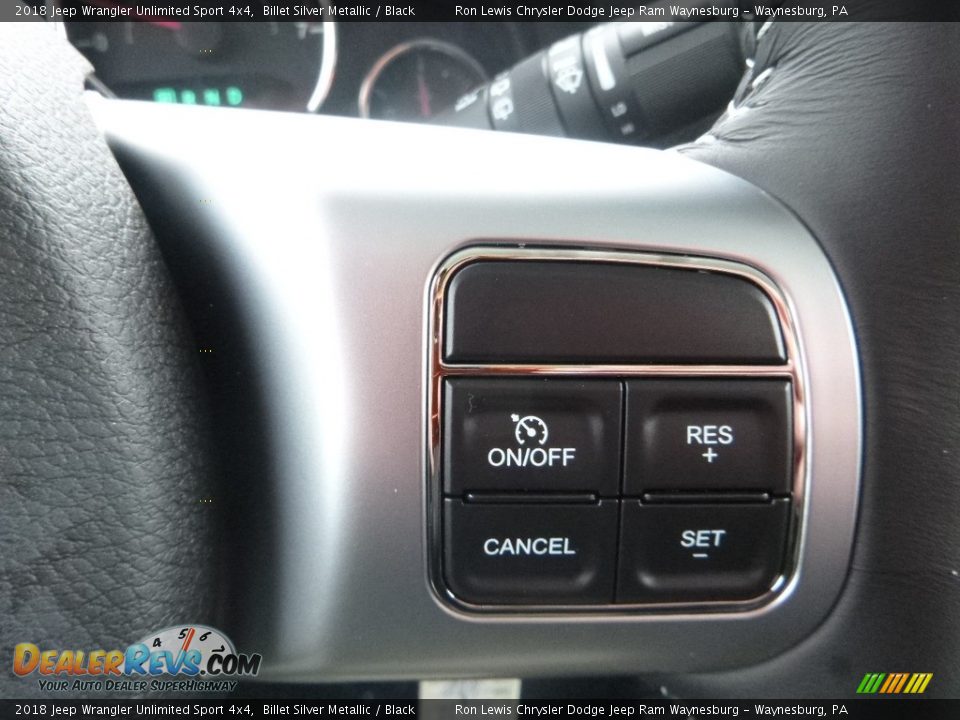 2018 Jeep Wrangler Unlimited Sport 4x4 Billet Silver Metallic / Black Photo #18