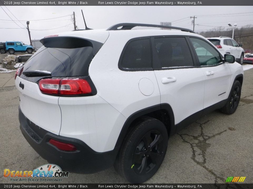 2018 Jeep Cherokee Limited 4x4 Bright White / Black Photo #5