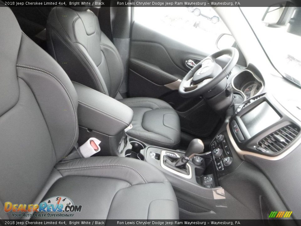 2018 Jeep Cherokee Limited 4x4 Bright White / Black Photo #10