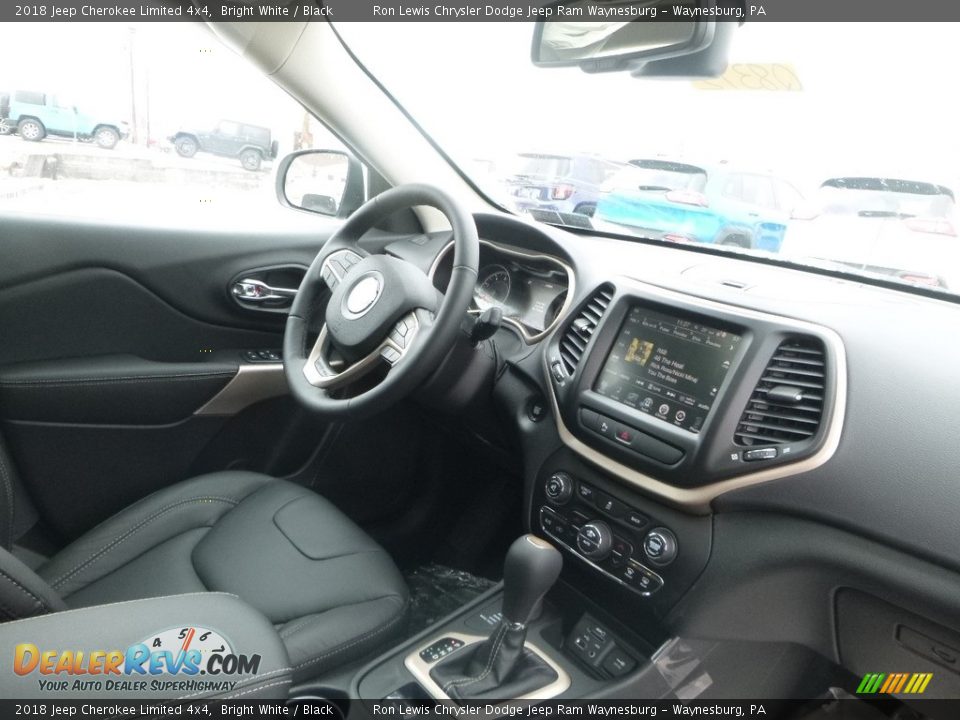 2018 Jeep Cherokee Limited 4x4 Bright White / Black Photo #11