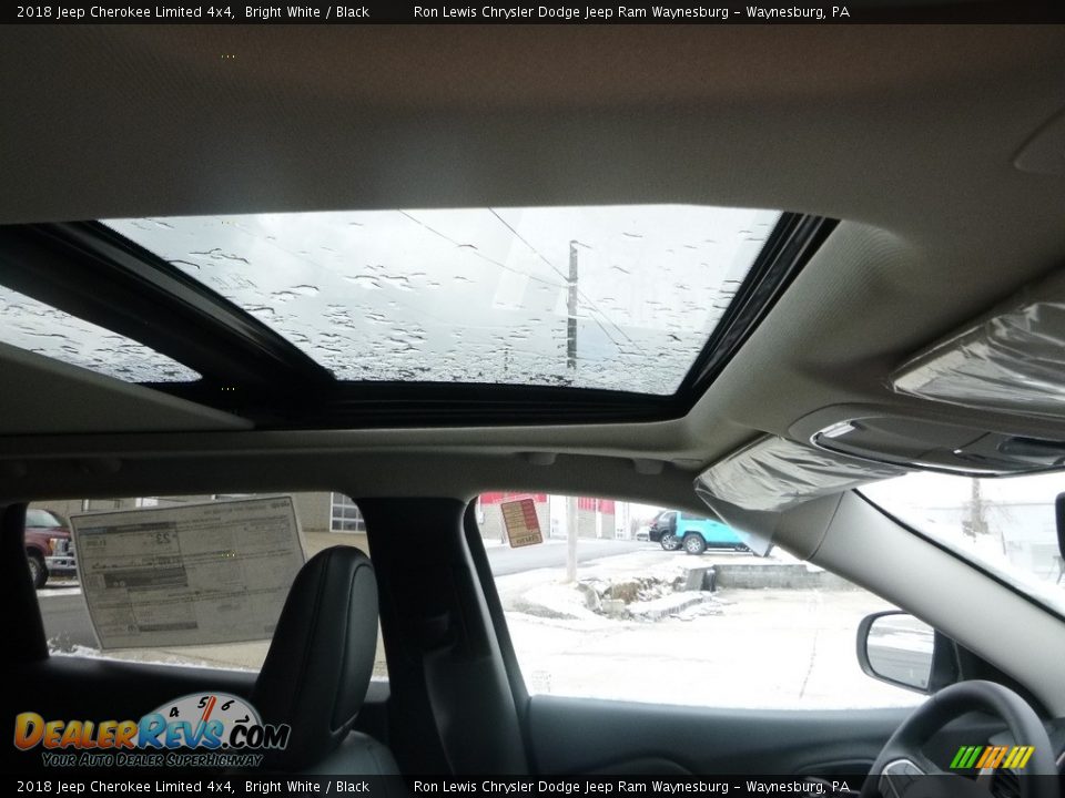 2018 Jeep Cherokee Limited 4x4 Bright White / Black Photo #12