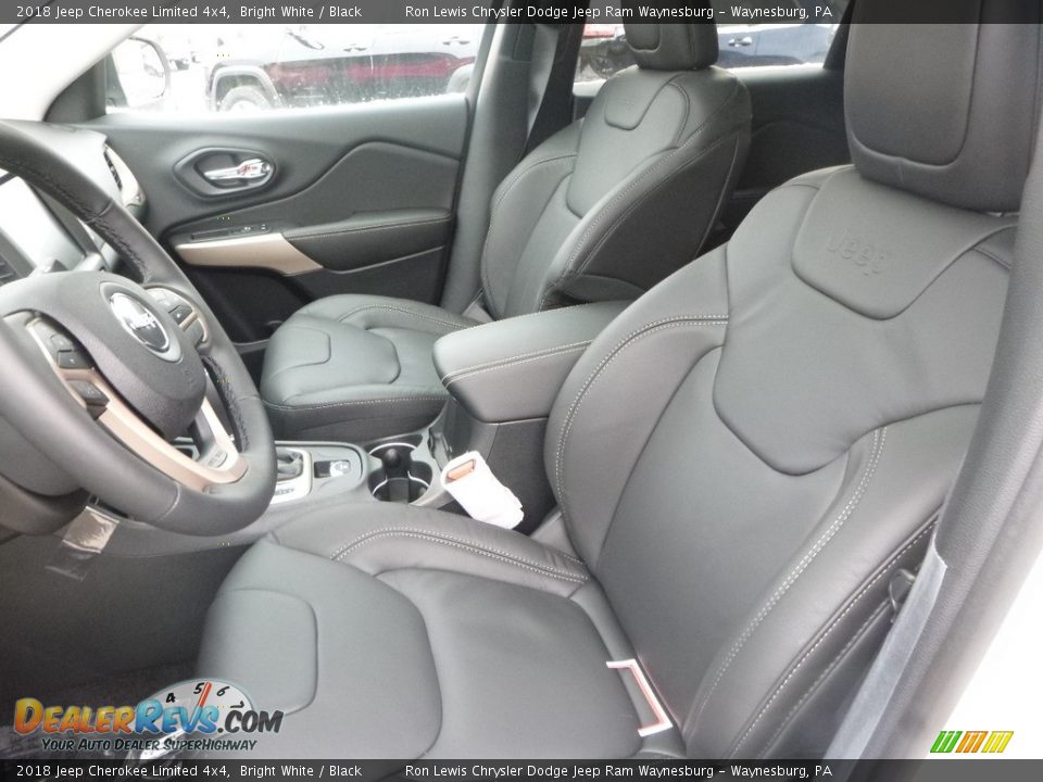 2018 Jeep Cherokee Limited 4x4 Bright White / Black Photo #16