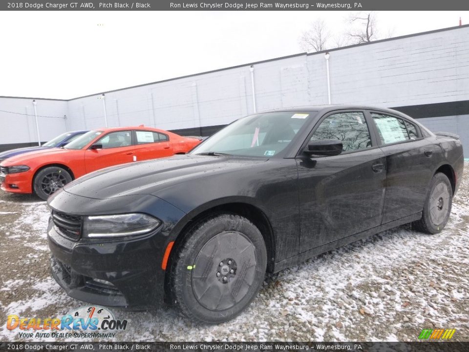 2018 Dodge Charger GT AWD Pitch Black / Black Photo #1